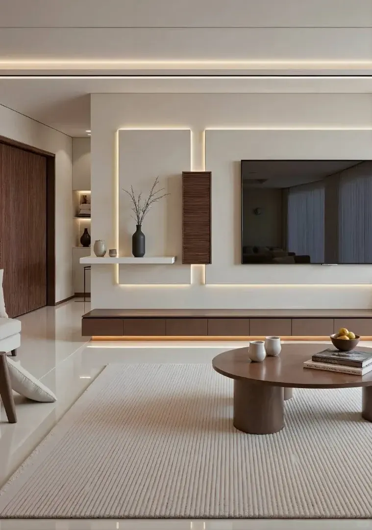 تصميم خلفية شاشة تلفاز حديثة 2026