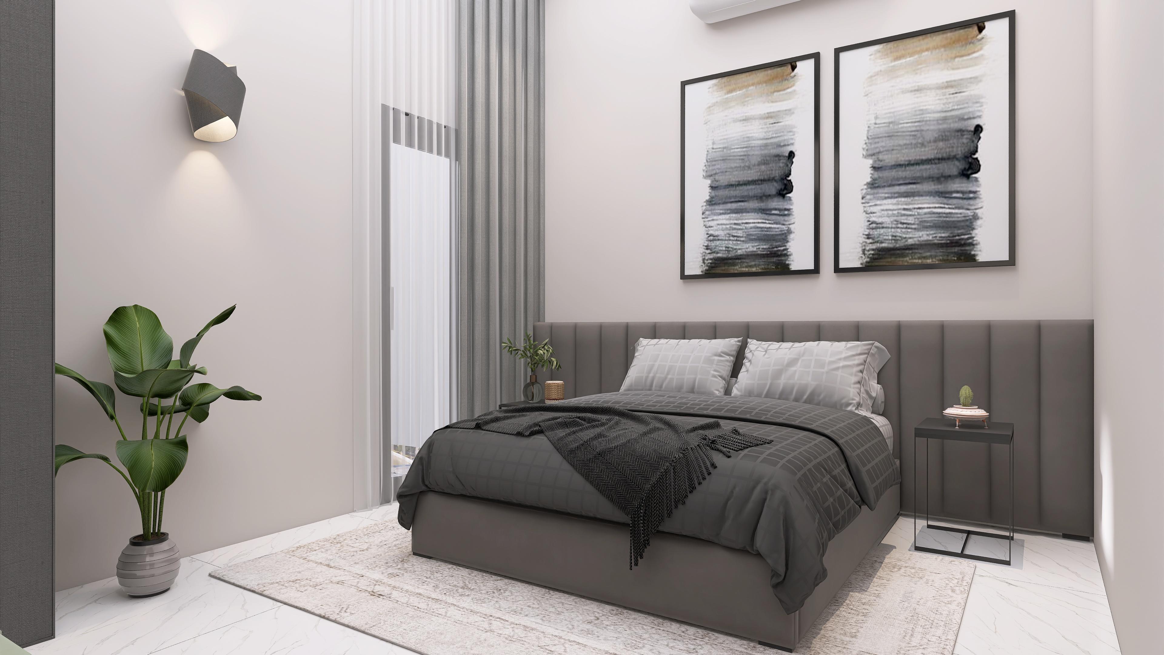 Modern Grey Bedroom Design 2