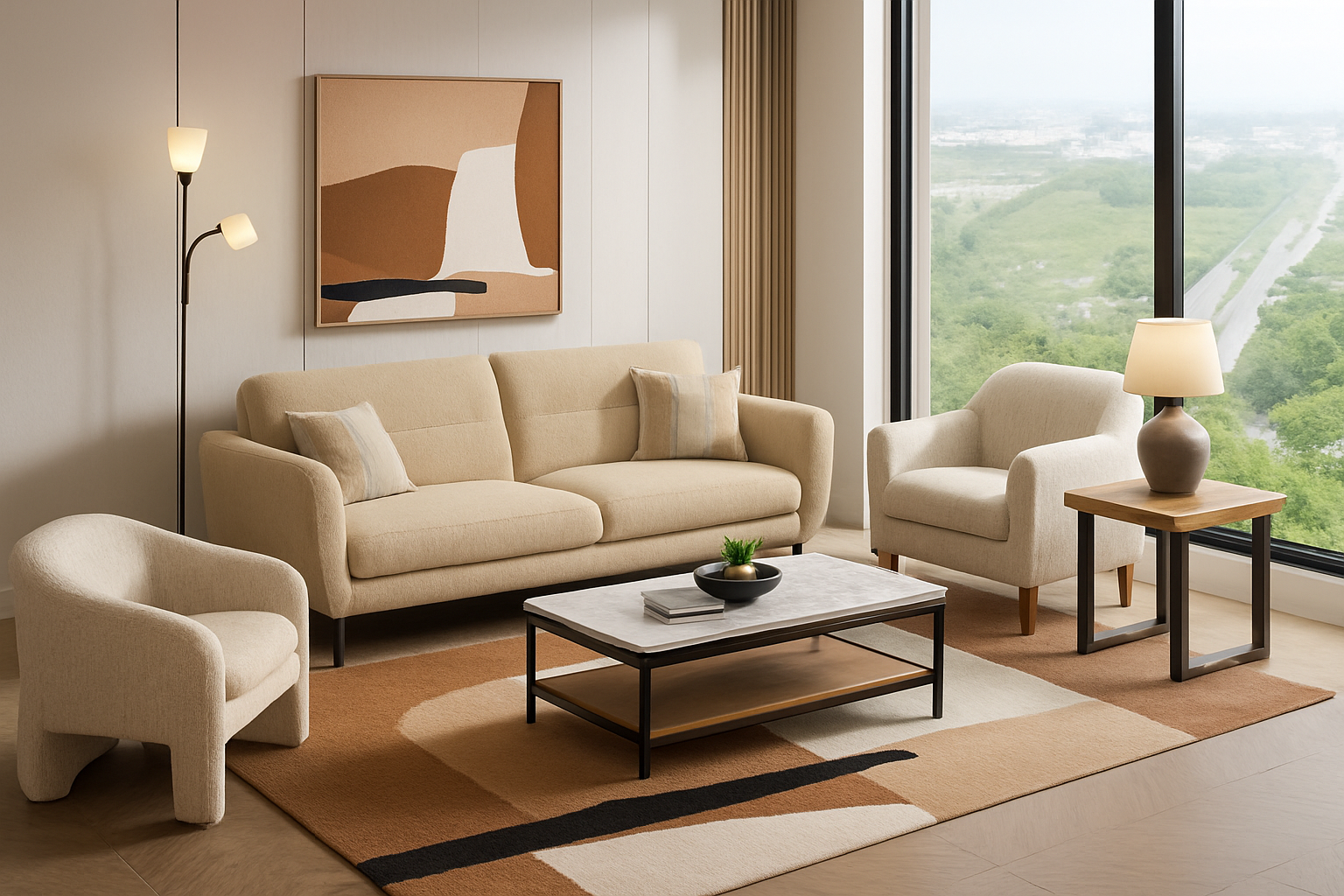 الوان دافئة