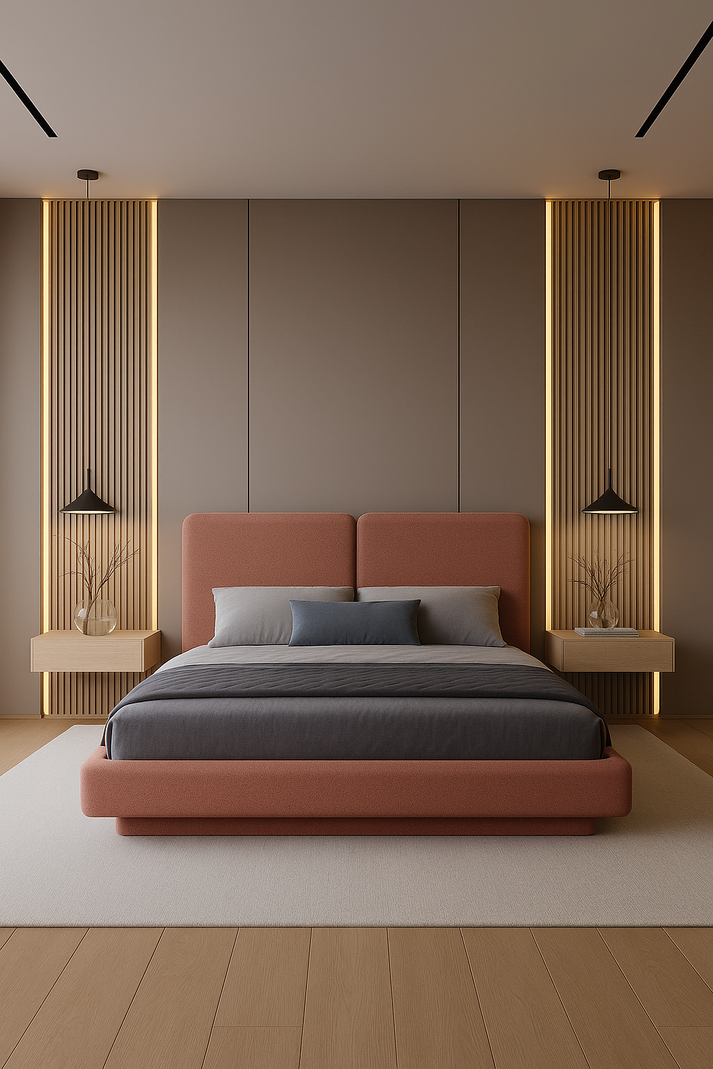 Warm Spectrum Bedroom